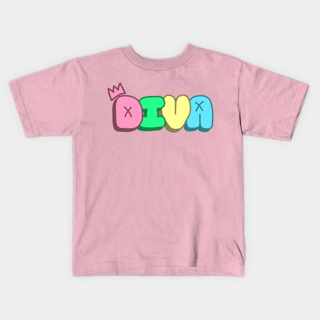 Diva Kids T-Shirt by panikato